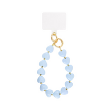 Afbeelding in Gallery-weergave laden, Phone Chain -  Hearts - Light Blue