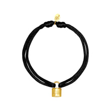 Afbeelding in Gallery-weergave laden, Armband Satin Lock - Zwart