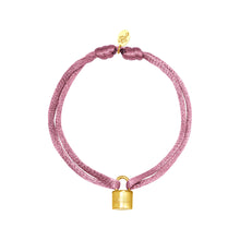 Afbeelding in Gallery-weergave laden, Armband Satin Lock - Paars