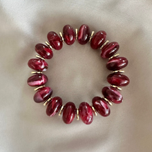 Afbeelding in Gallery-weergave laden, Armband Adriana - Bordeaux - Preorder 5 dec
