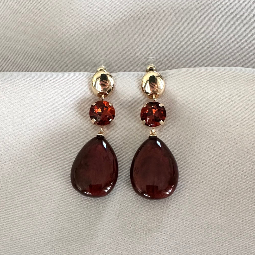 Oorbellen Vivian - Bruin