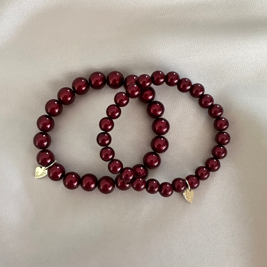 Armbandenset Bea - Bordeaux