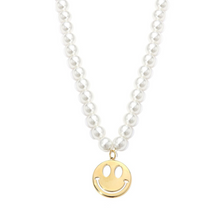 Afbeelding in Gallery-weergave laden, Necklace Smiley - Pearl
