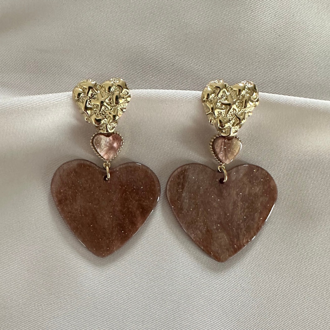 Earring Leona - Brown