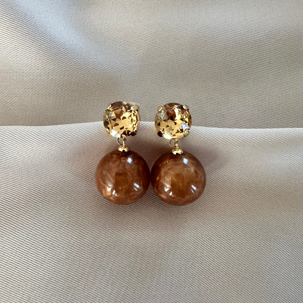 Earring Mies - Brown