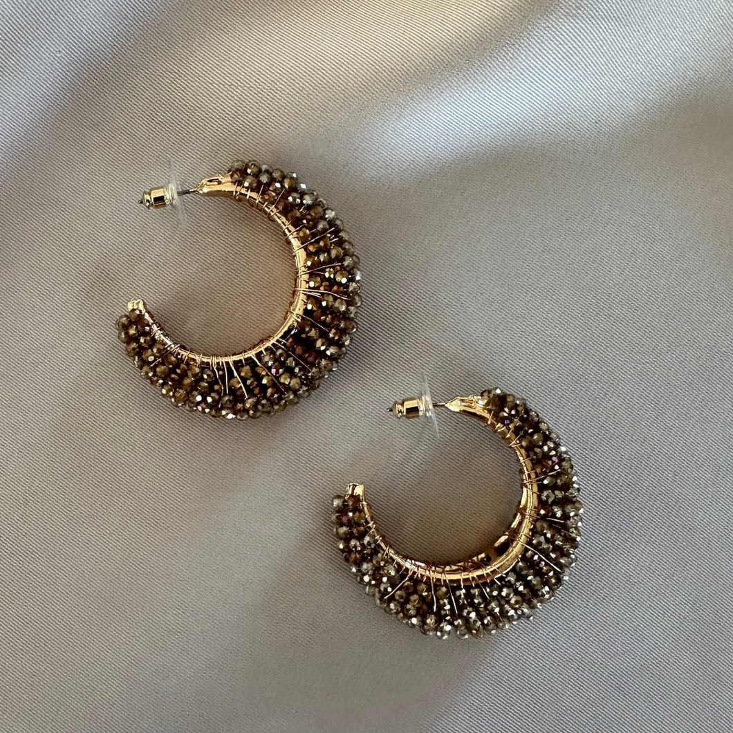 Earring Reina - Light Brown