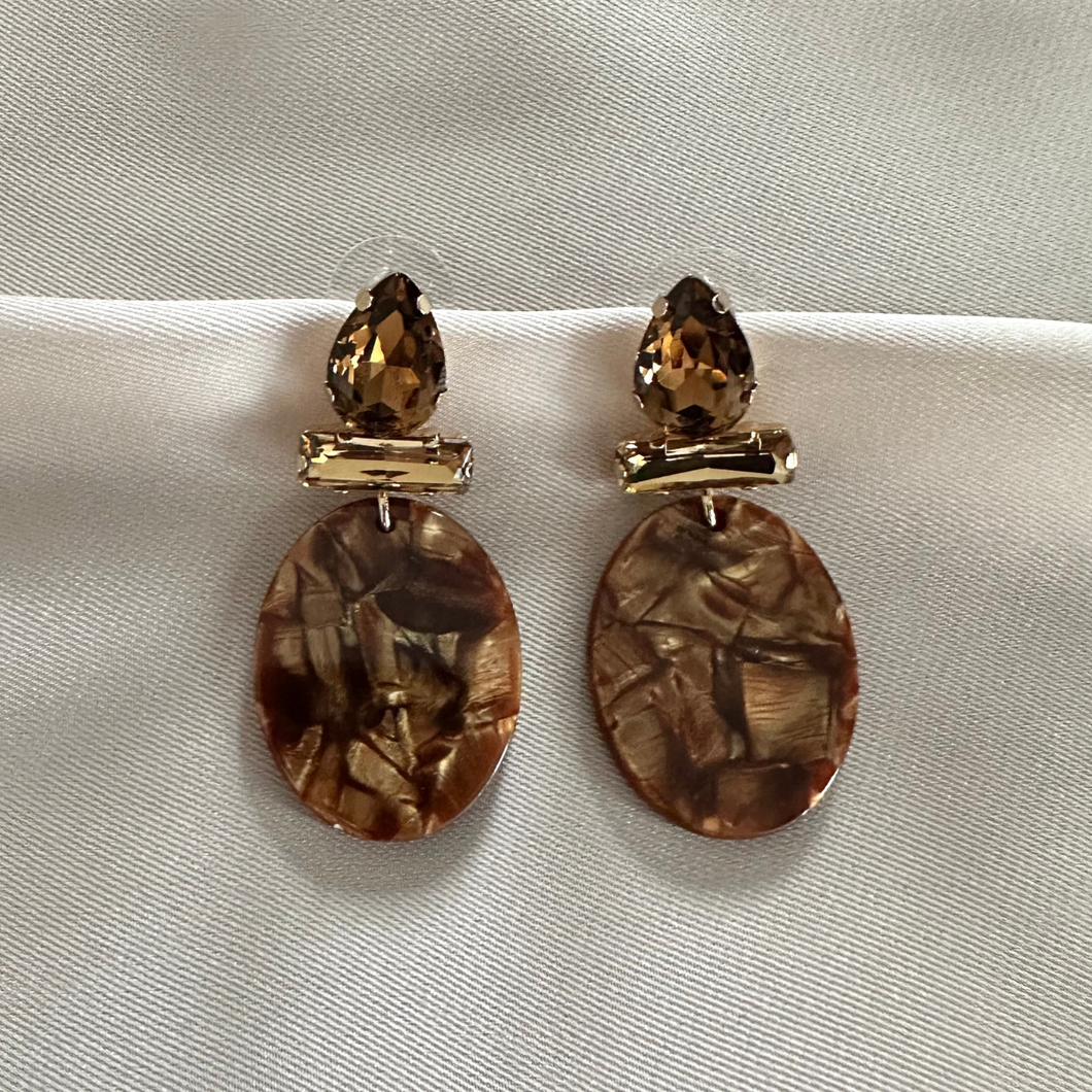 Earring Gina - Brown