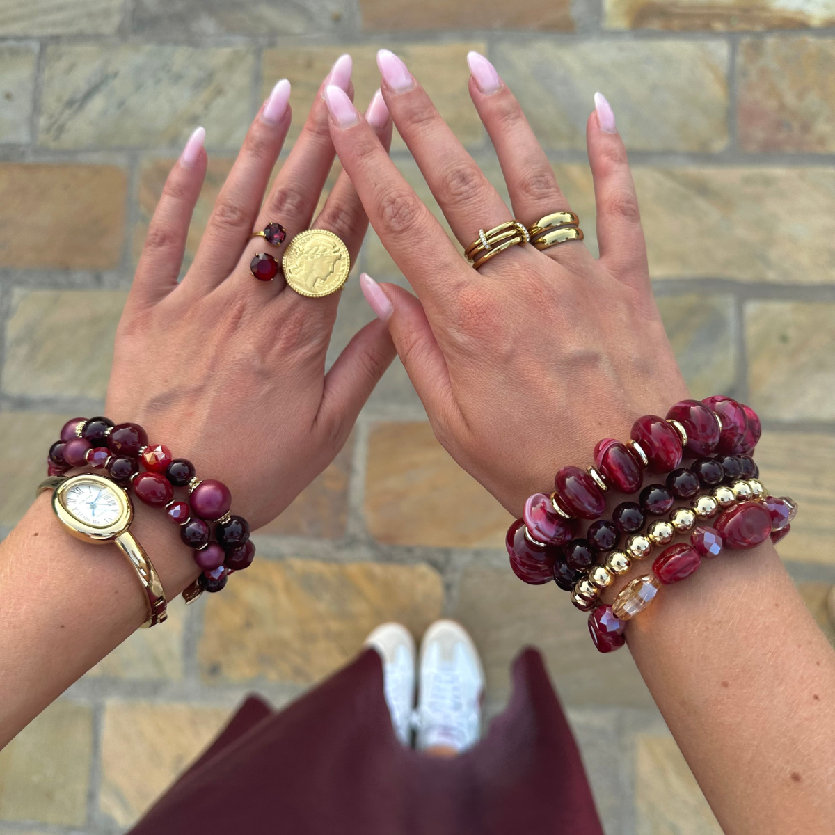 Armband Adriana - Bordeaux