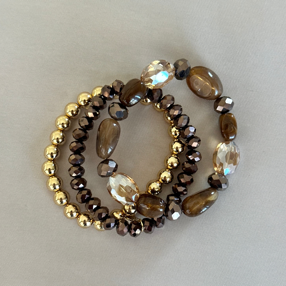 Armbandenset Brooke - Bruin
