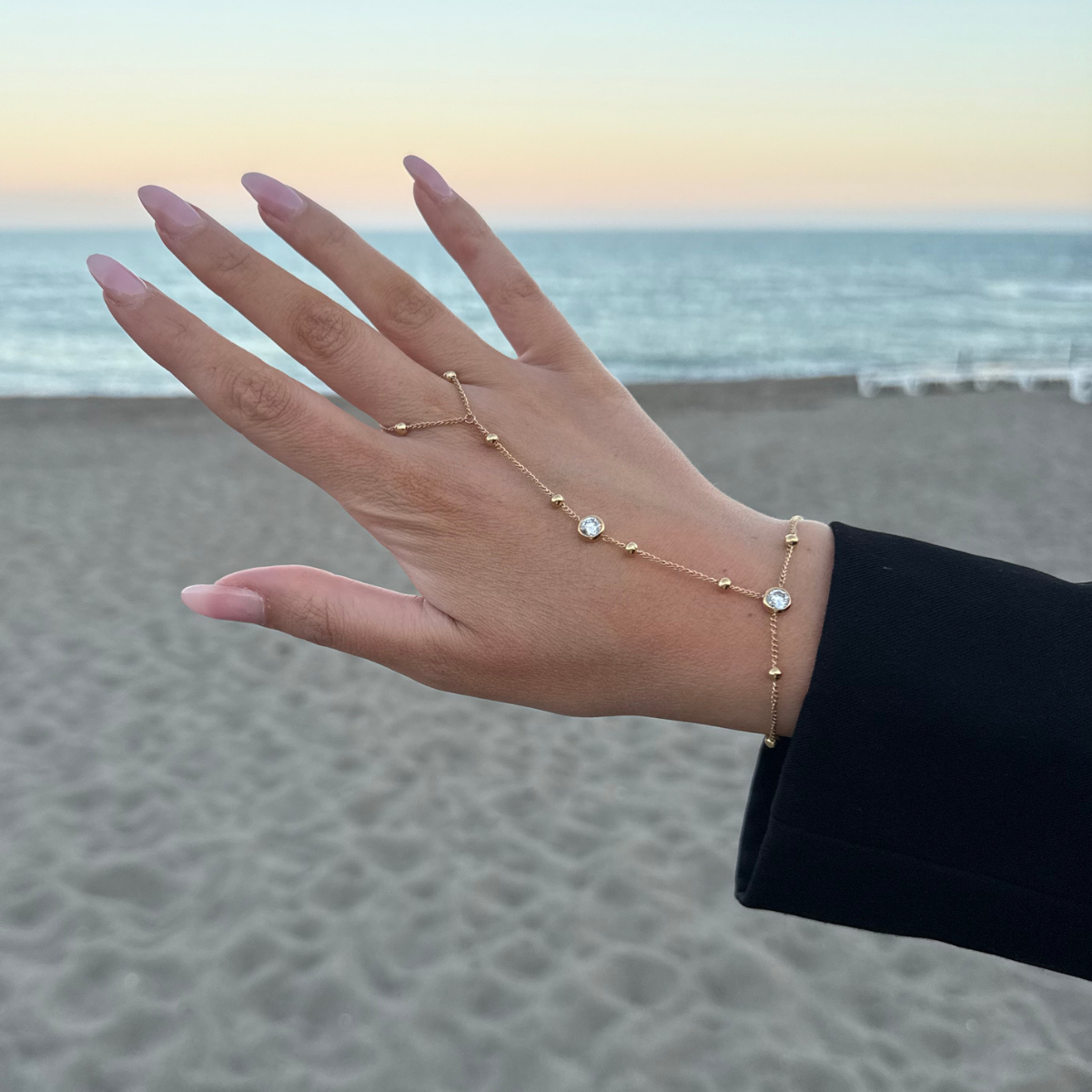Hand chain Annabel - Goud