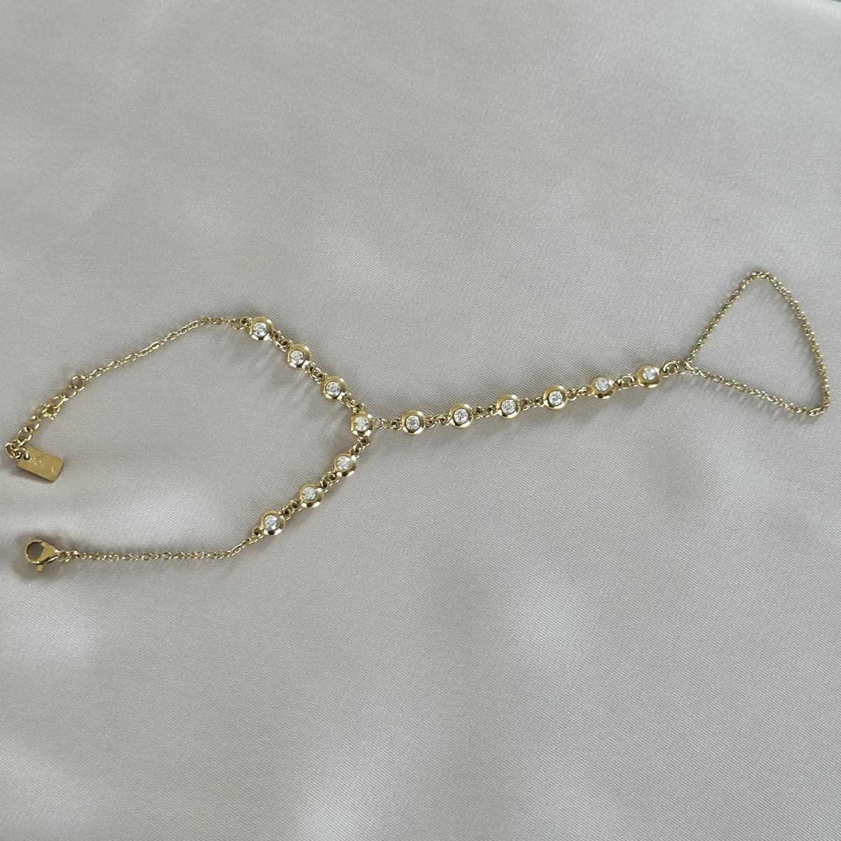 Hand chain Christine - Goud
