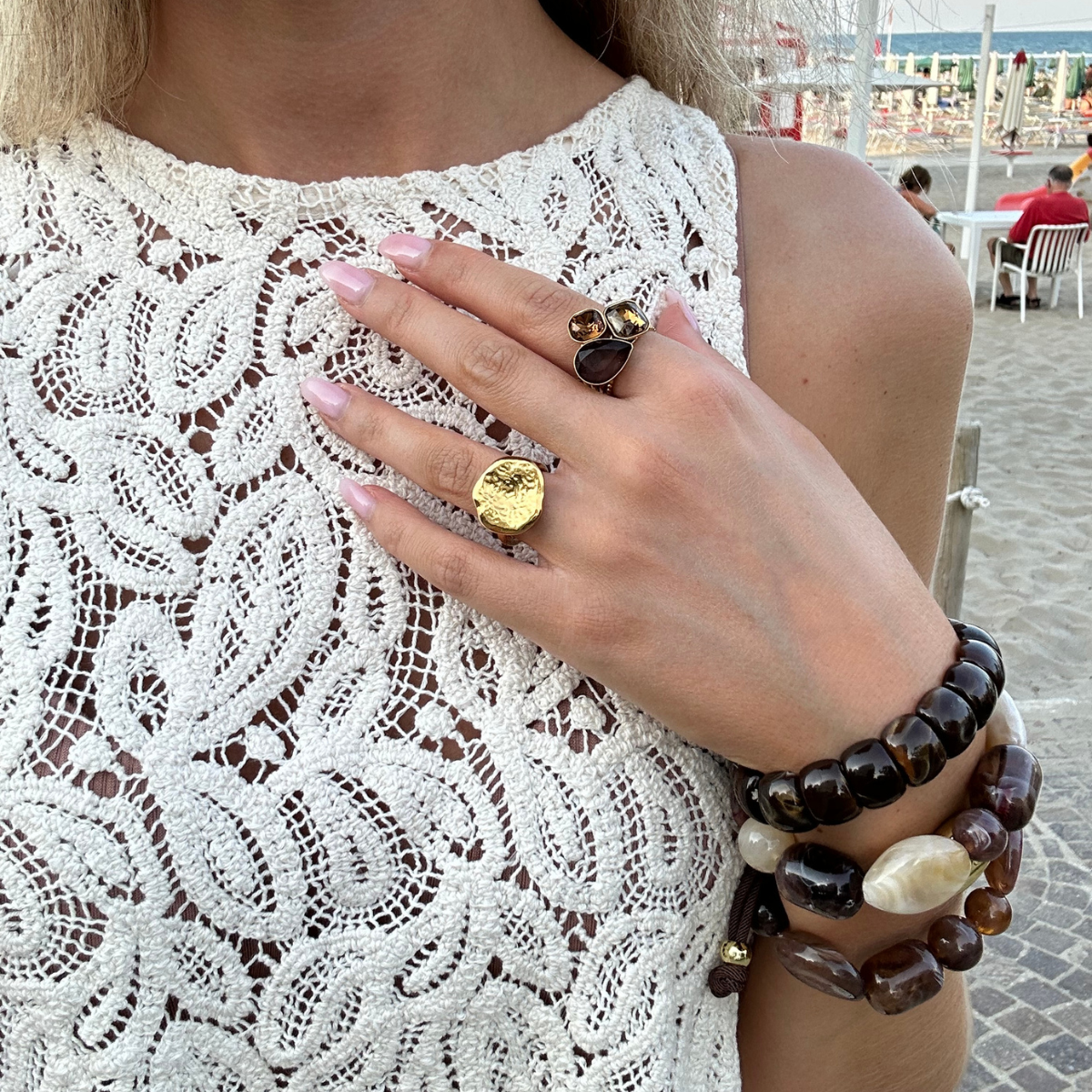 Ring Melina - Bruin