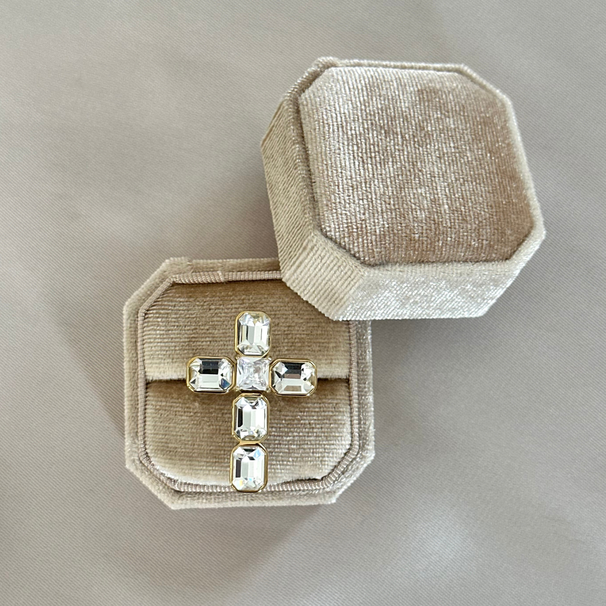Ring Cross XL - Goud