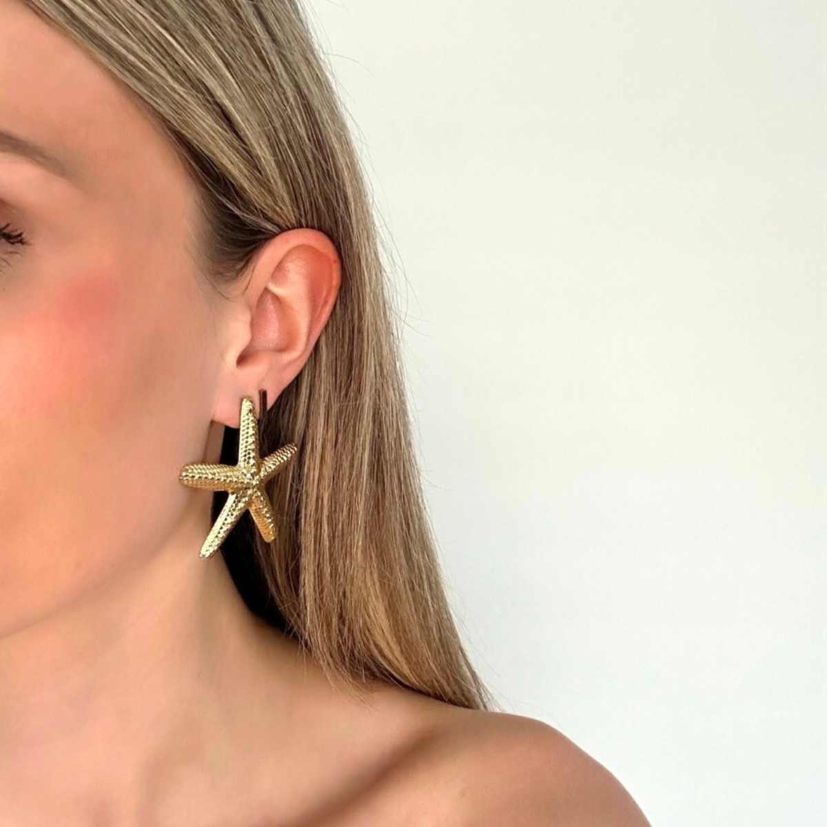 Ohrring Seestern – Gold