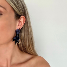 Afbeelding in Gallery-weergave laden, Earring Leaf - Midnight Blue
