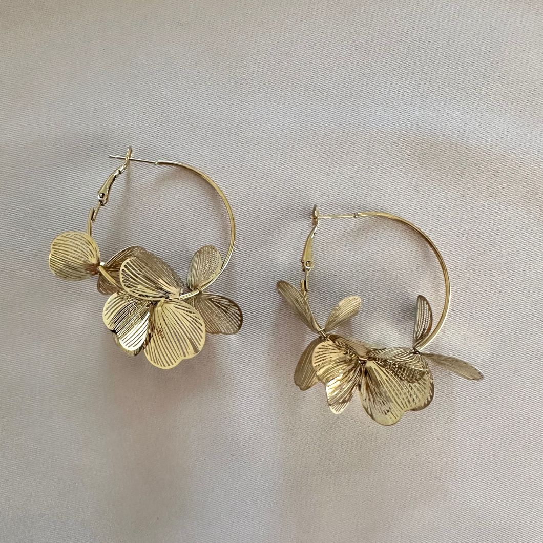 Earring Sanne-Fleur - Gold