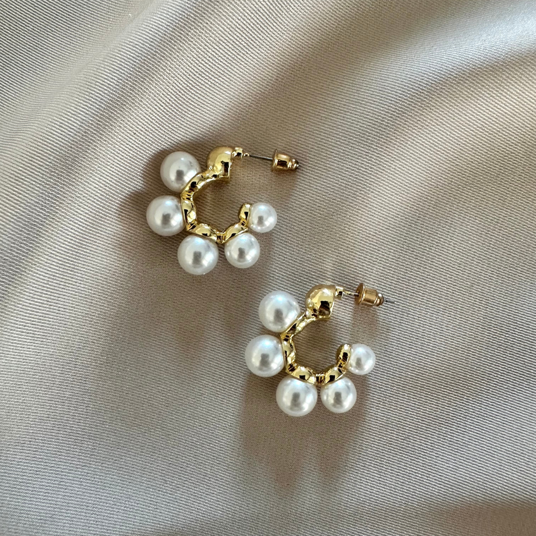 Earring Polly - Pearl