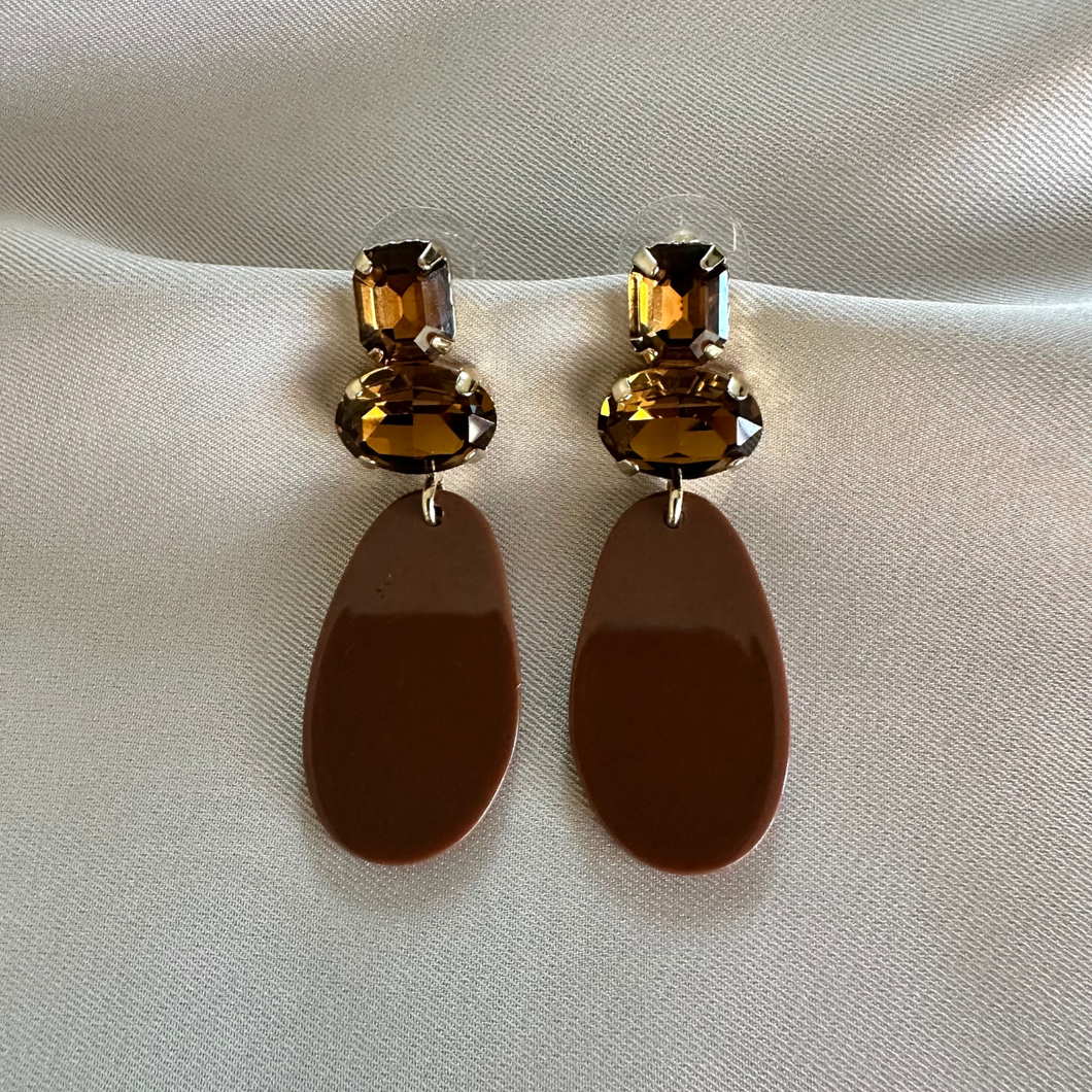 Earring Jane - Brown