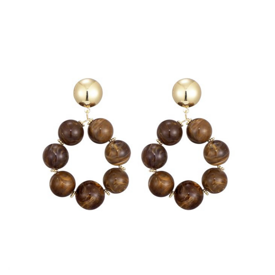 Earring Cecilia - Brown