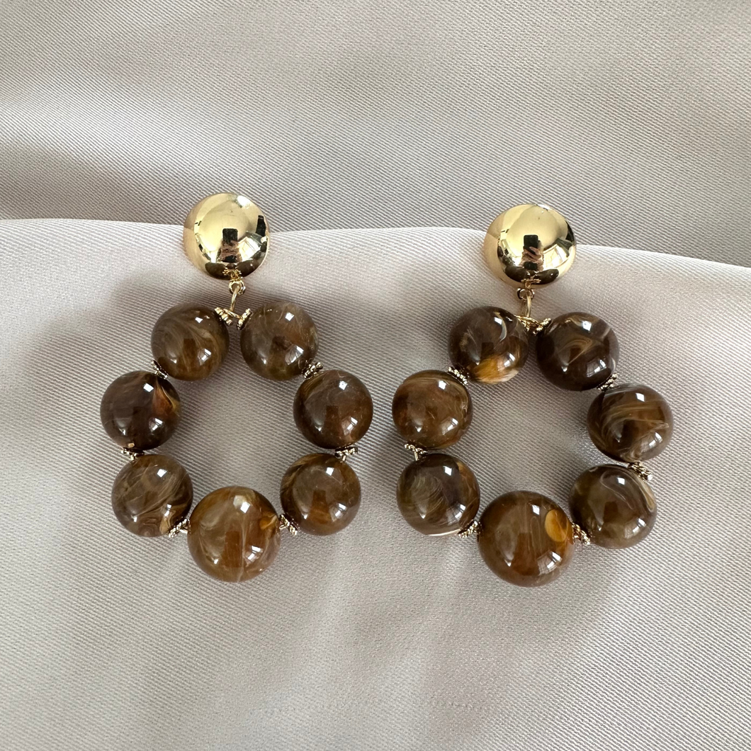 Earring Cecilia - Brown