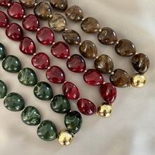 Afbeelding in Gallery-weergave laden, Necklace Adele - Bordeaux
