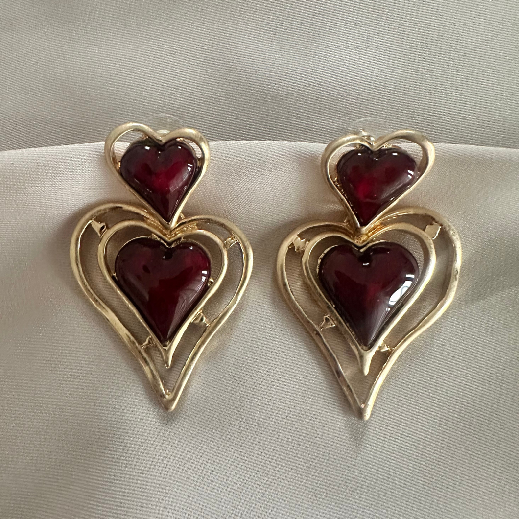 Earring Celeste - Bordeaux