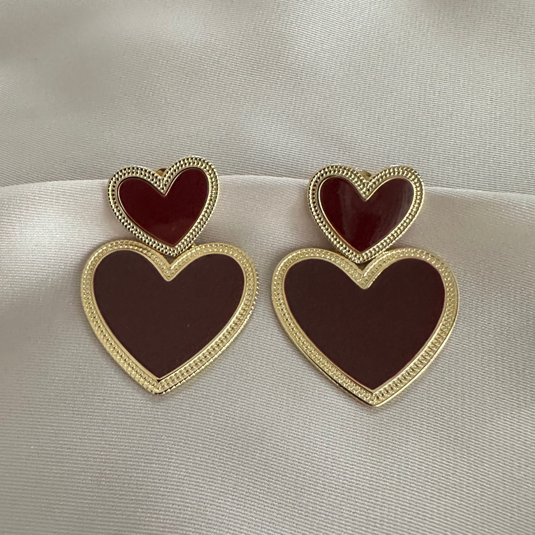 Earring Juno - Bordeaux