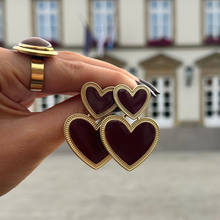 Afbeelding in Gallery-weergave laden, Oorbellen Juno - Bordeaux
