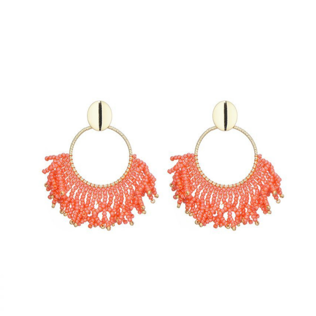 Earring Coralie - Coral