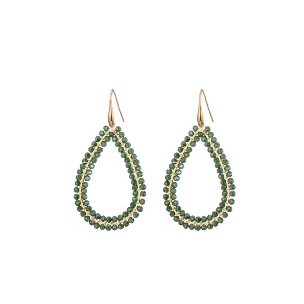 Earring Amber - Green