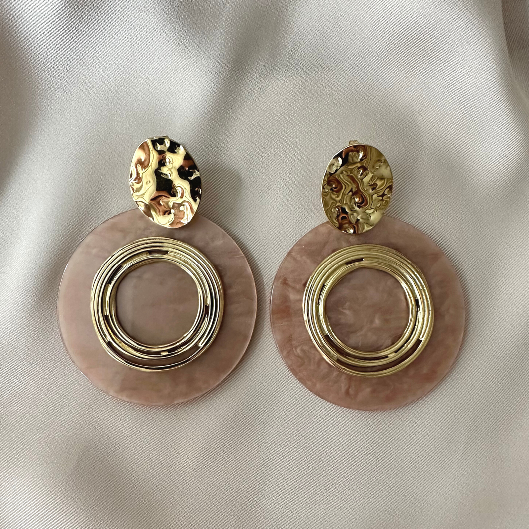 Earring Lina - Old Pink
