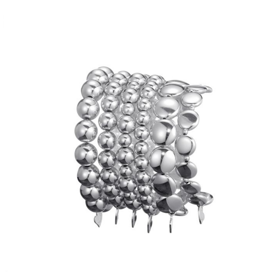 Bracelet Set - Silver beads