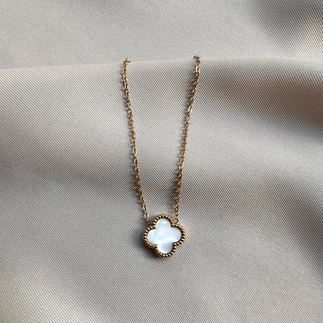 Necklace Jade - White