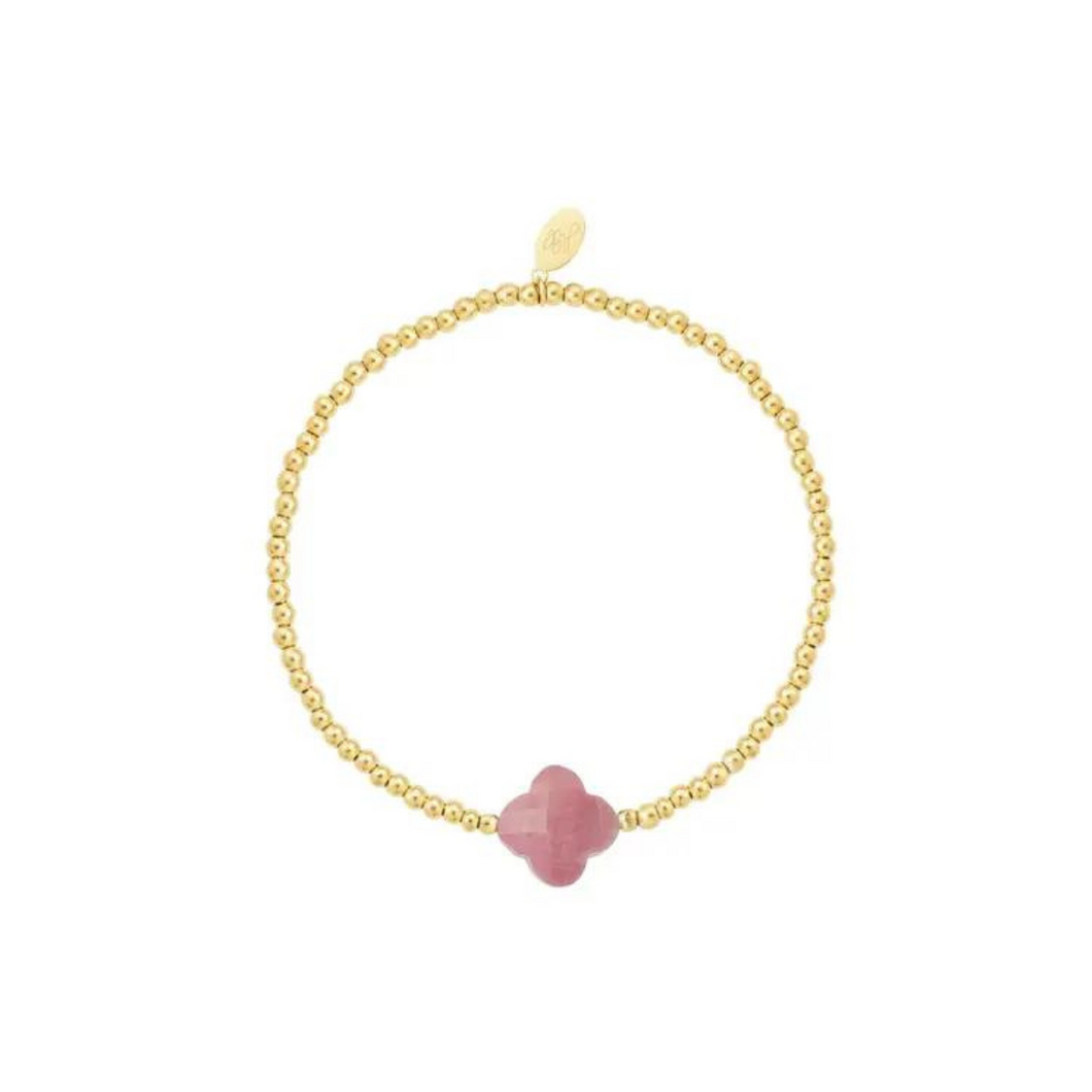 Bracelet Clover - Light Pink
