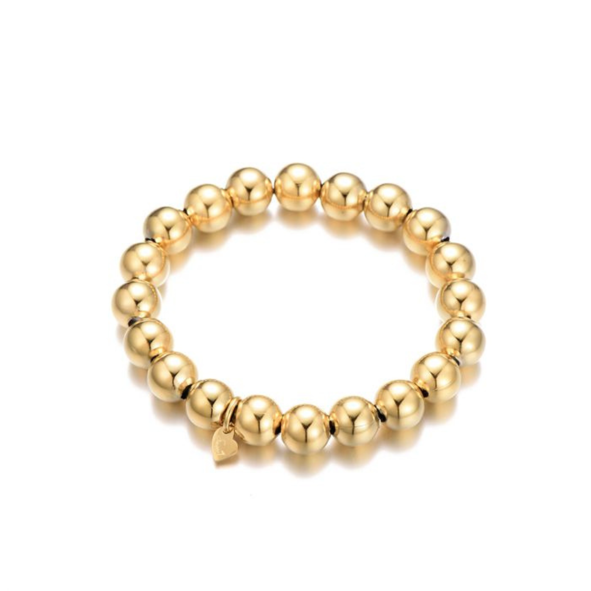 Armband Basic Beads Medium - Goud