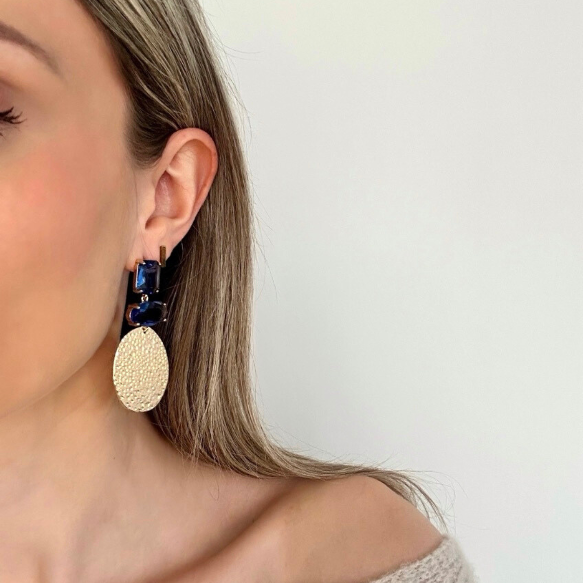 Oorbellen Michelle - Blauw