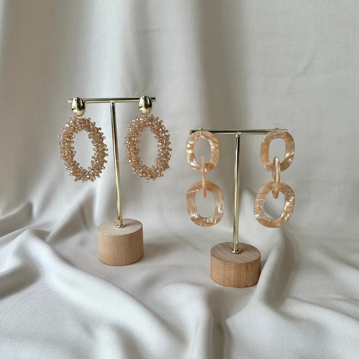 Oorbellen Nela - Beige