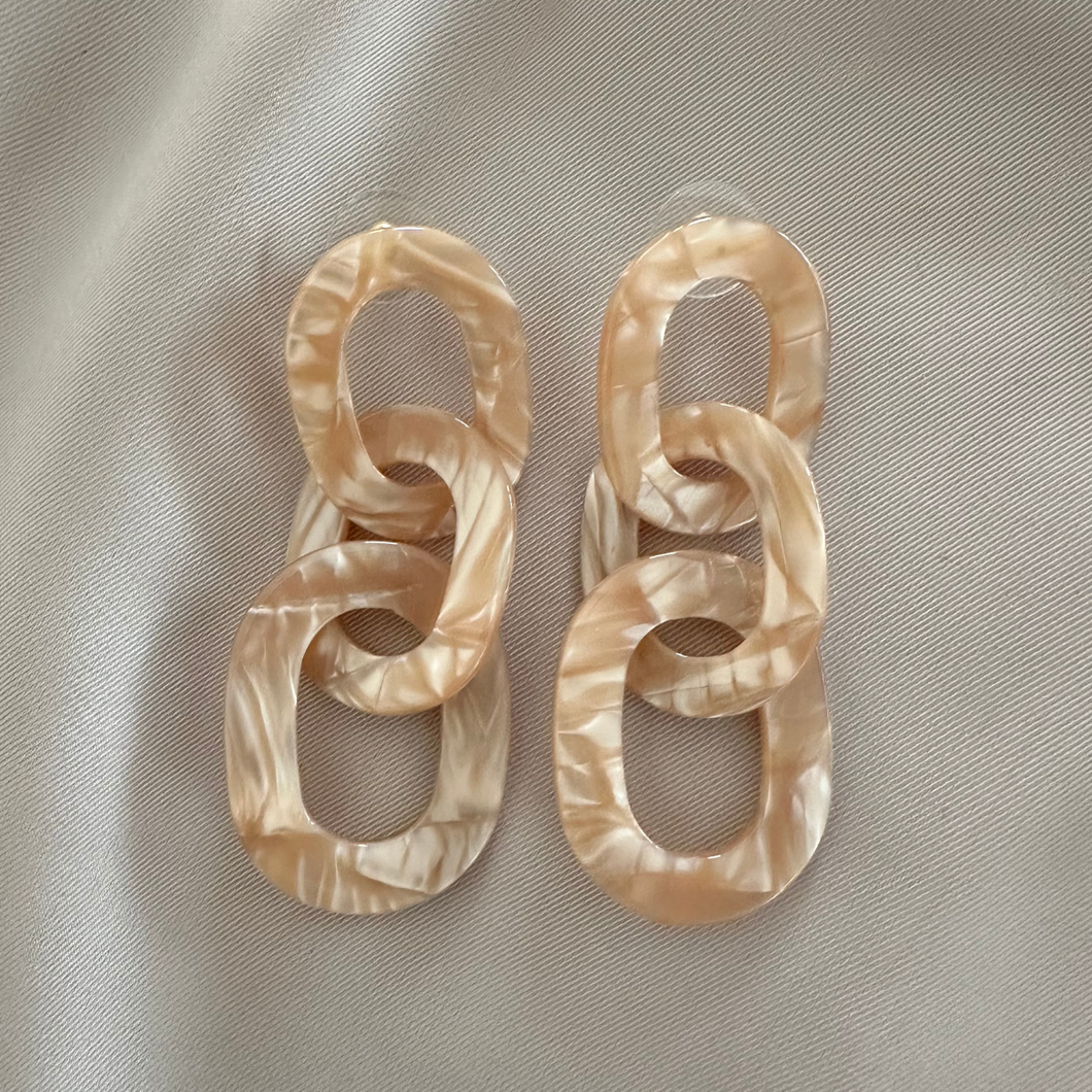Earring Nela - Beige