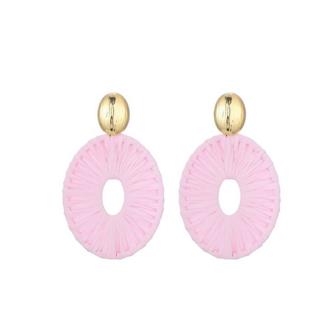 Earring Raffie - Light Pink