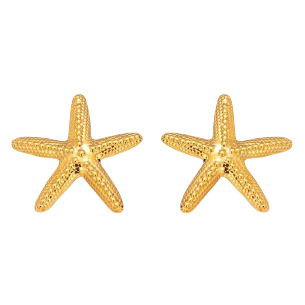 Earring Starfish - Gold