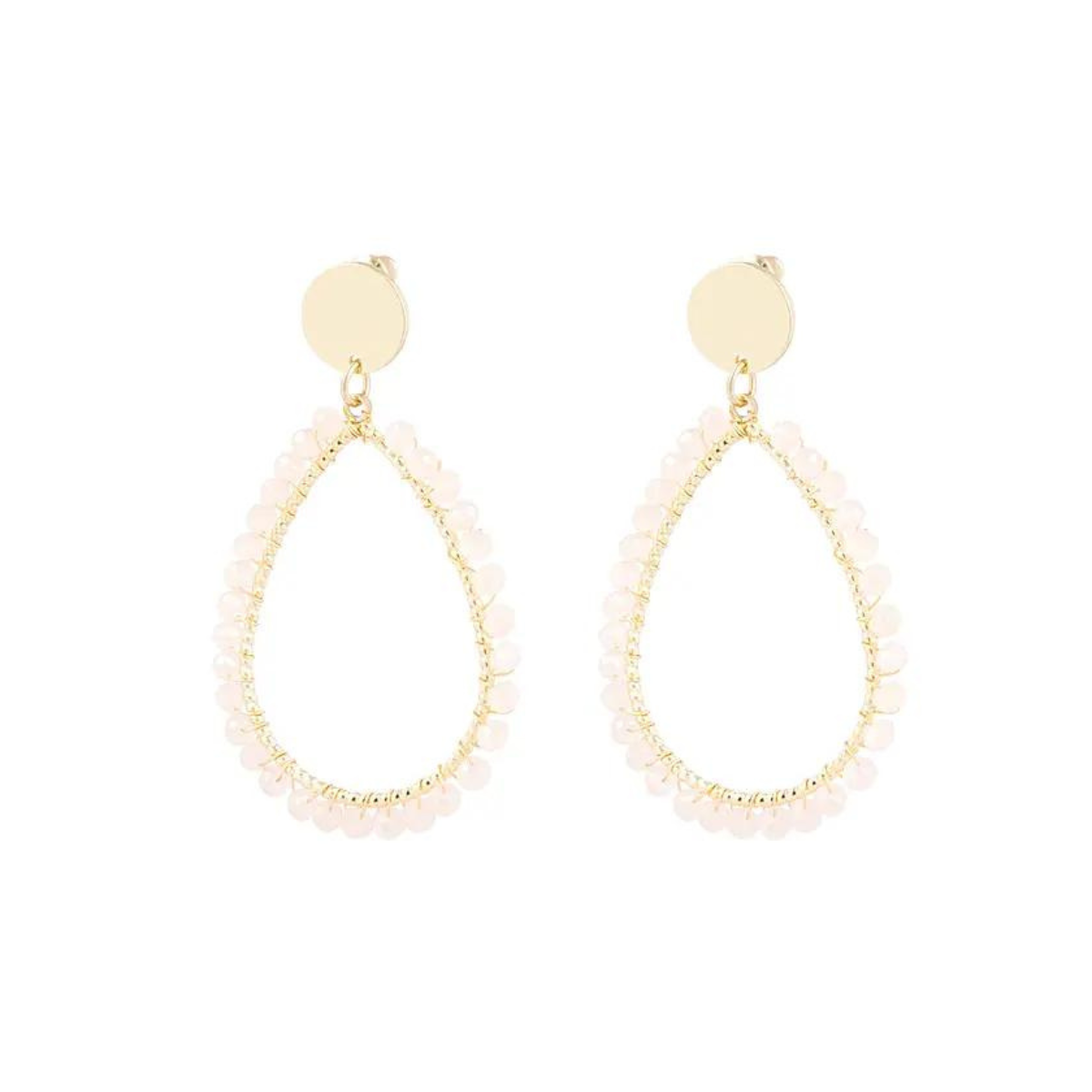 Oorbellen Drop - Wit