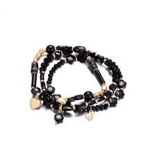 Afbeelding in Gallery-weergave laden, Bracelet Set Zoey - Black
