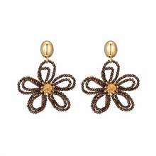 Afbeelding in Gallery-weergave laden, Earring Daisy - Brown
