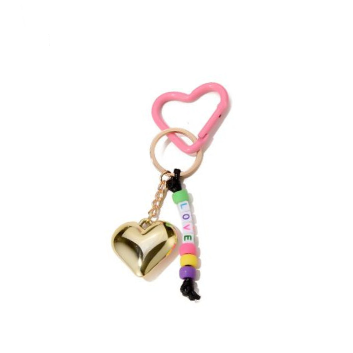 Bag Charm - Golden Heart