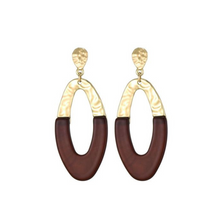 Afbeelding in Gallery-weergave laden, Earring Terra - Gold &amp; Brown
