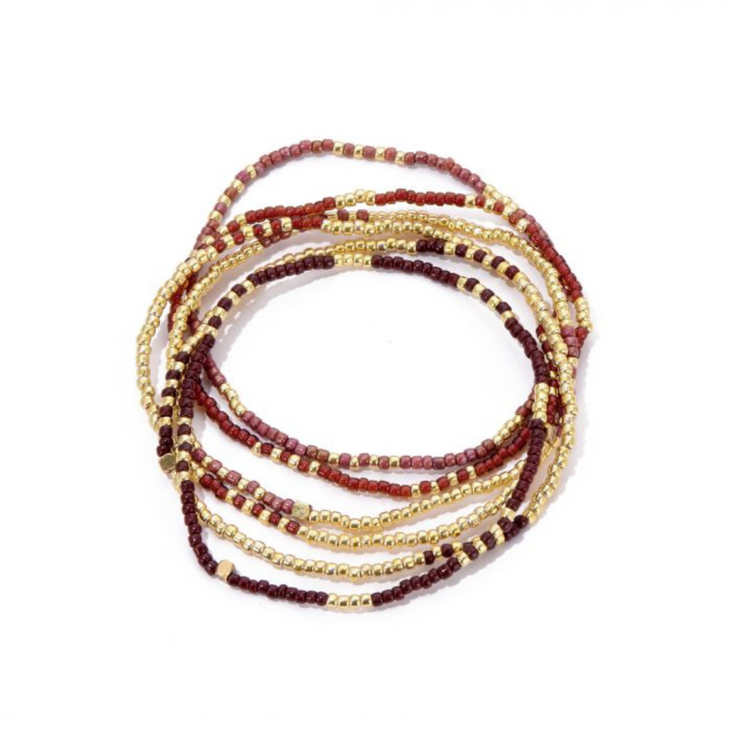 Bracelet Set Milou - Bordeaux