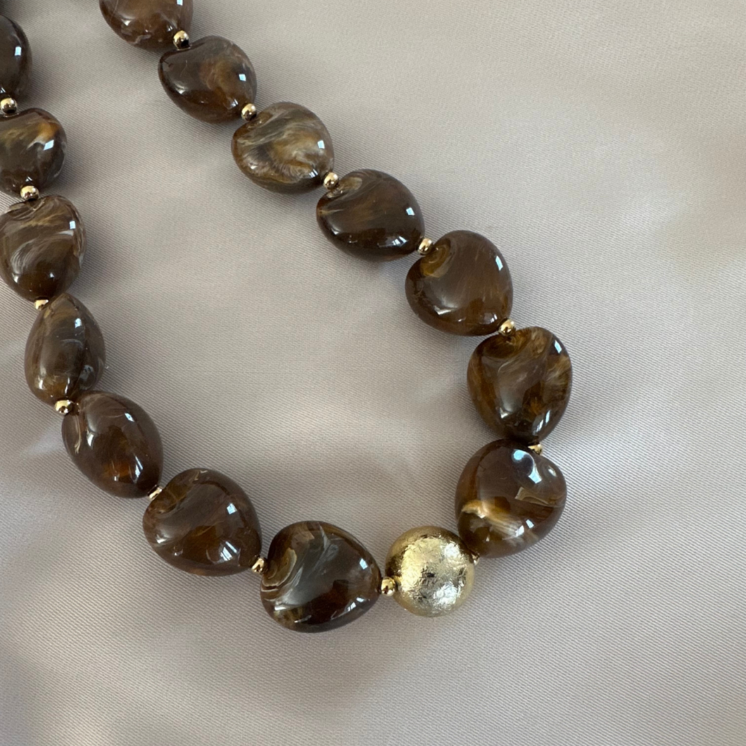 Necklace Adele - Brown
