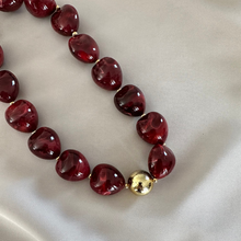 Afbeelding in Gallery-weergave laden, Necklace Adele - Bordeaux
