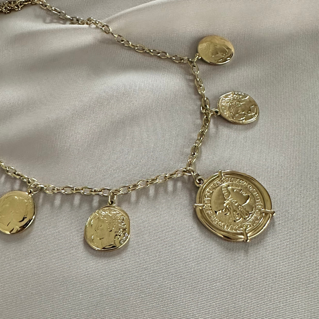 Necklace Coins - Gold