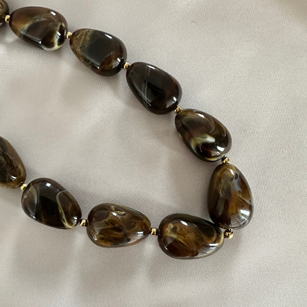 Necklace Dewi - Brown